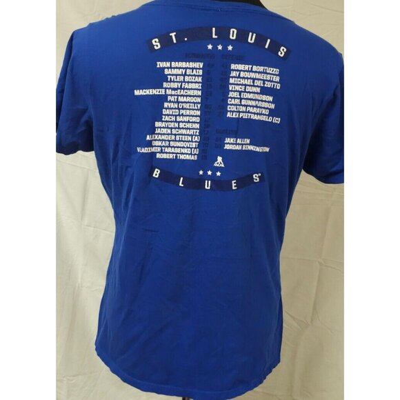 Fanatics St Louis Blues Womens XL 2019 Stanley Cup Champions V-Neck T Shirt - Picture 7 of 12